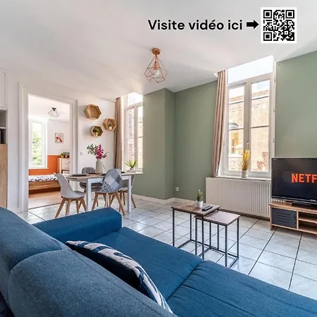 Le Beaumont - Barbieux - 3 Lits - Wifi - Parking - Terrasse Prive Roubaix